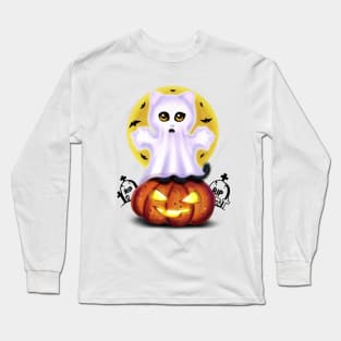 Ghost the cat Long Sleeve T-Shirt